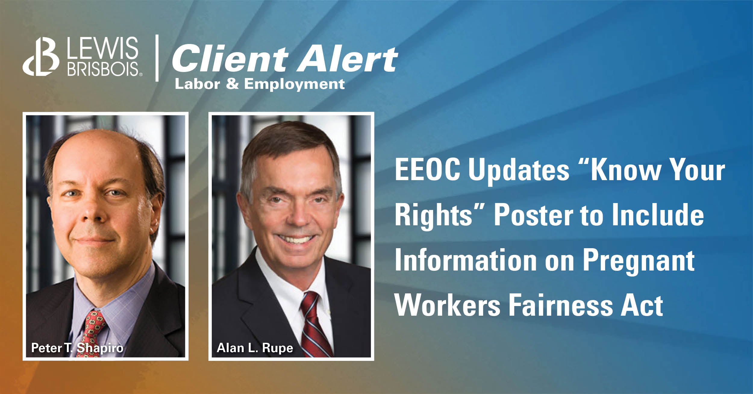 EEOC Updates “Know Your Rights” Poster to Include Information on
