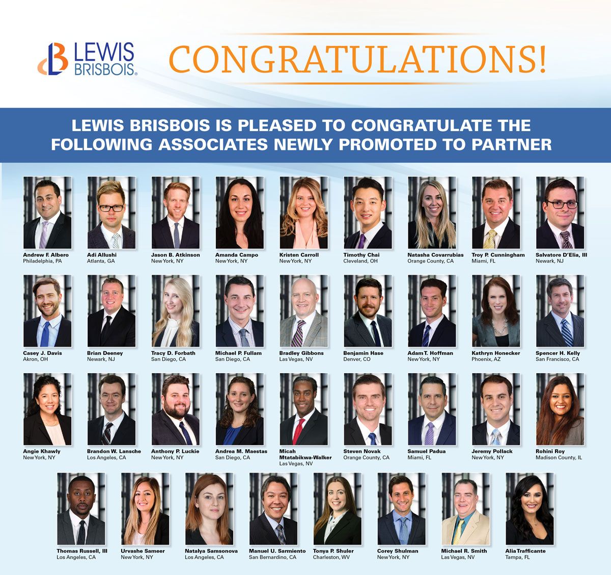 Lewis Brisbois Promotes 35 Attorneys to Partnership - Lewis Brisbois ...