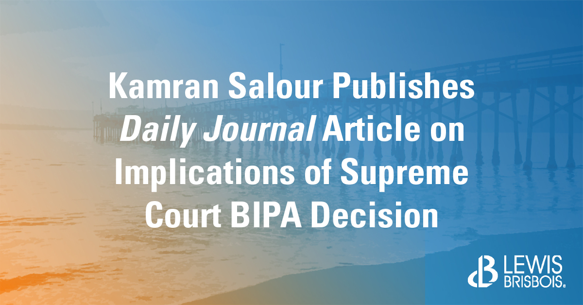 Kamran Salour Publishes Daily Journal Article on Implications of